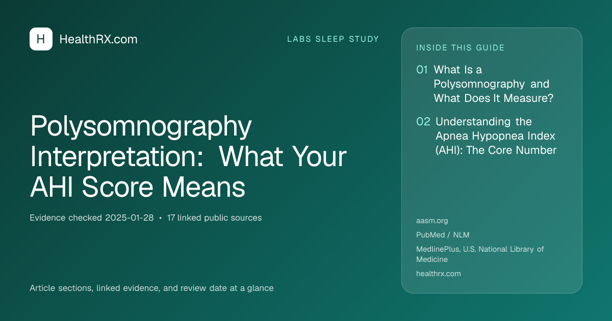 Evidence overview for Polysomnography Interpretation: What Your AHI Score Means