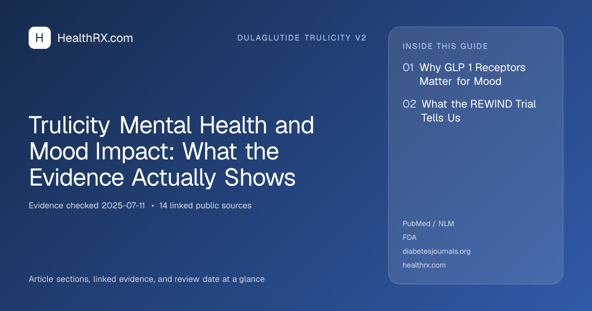 Evidence overview for Trulicity Mental Health and Mood Impact: What the Evidence Actually Shows