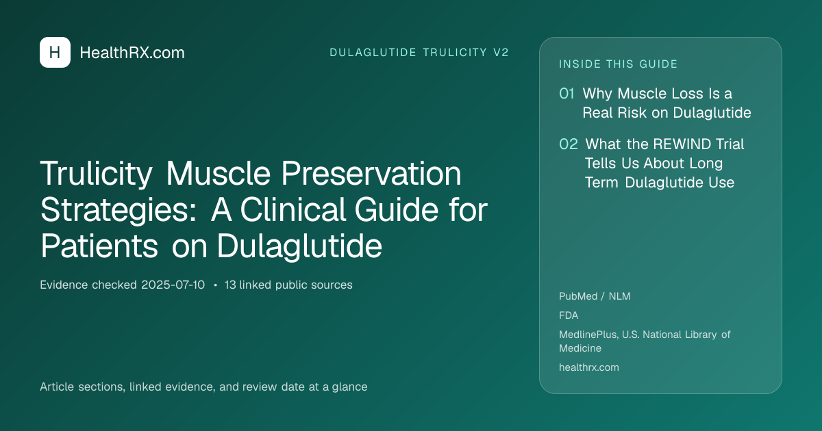 Evidence overview for Trulicity Muscle Preservation Strategies: A Clinical Guide for Patients on Dulaglutide