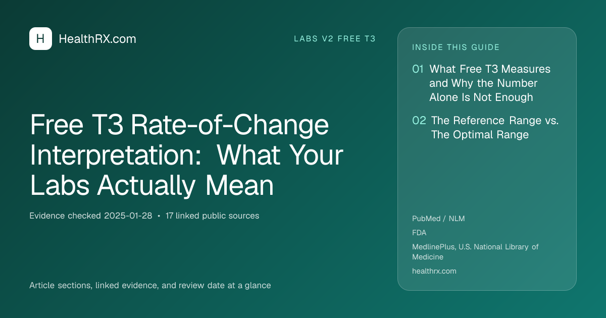 Evidence overview for Free T3 Rate-of-Change Interpretation: What Your Labs Actually Mean