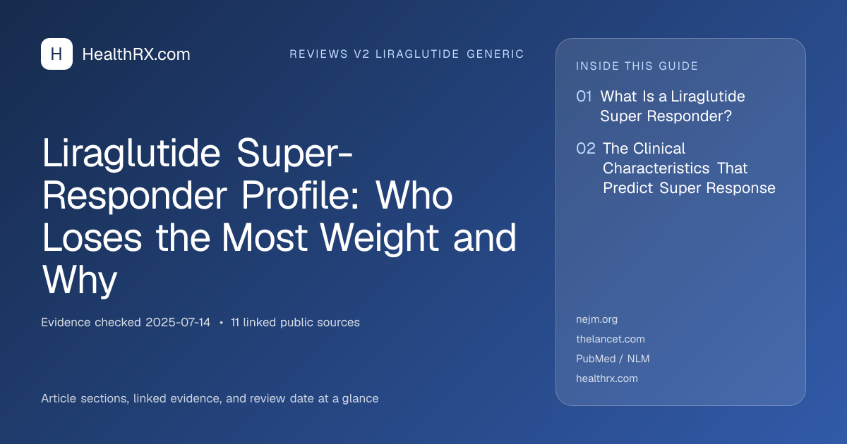 Evidence overview for Liraglutide Super-Responder Profile: Who Loses the Most Weight and Why