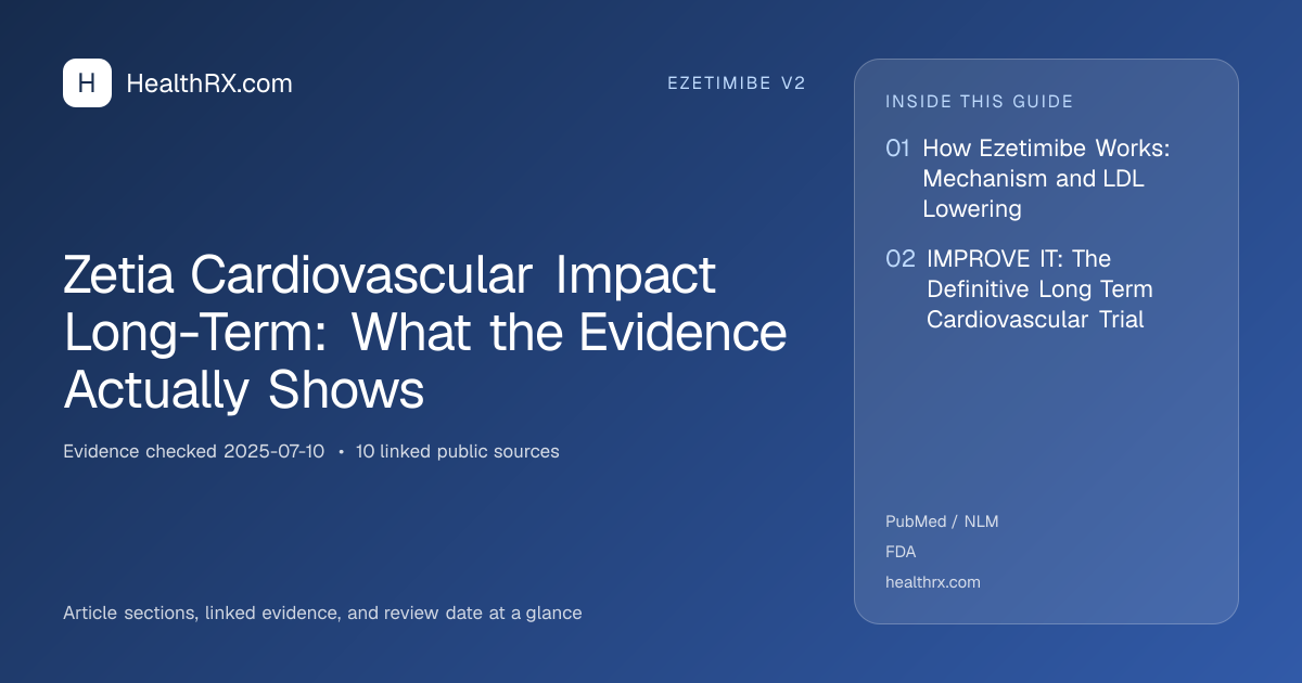 Evidence overview for Zetia Cardiovascular Impact Long-Term: What the Evidence Actually Shows