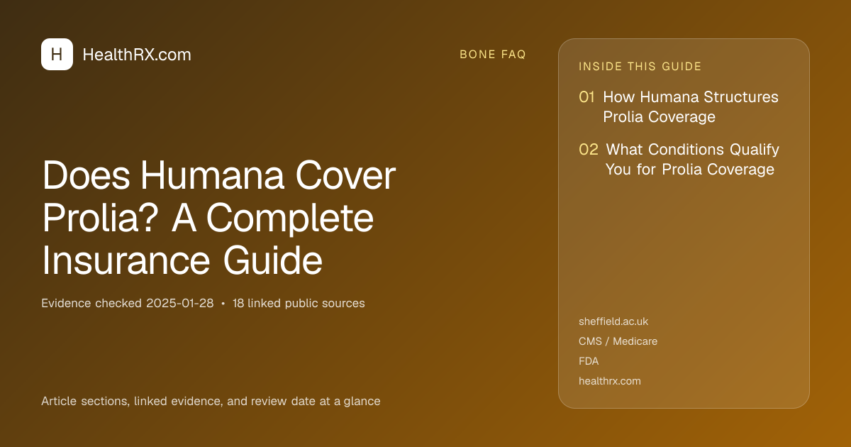 Evidence overview for Does Humana Cover Prolia? A Complete Insurance Guide