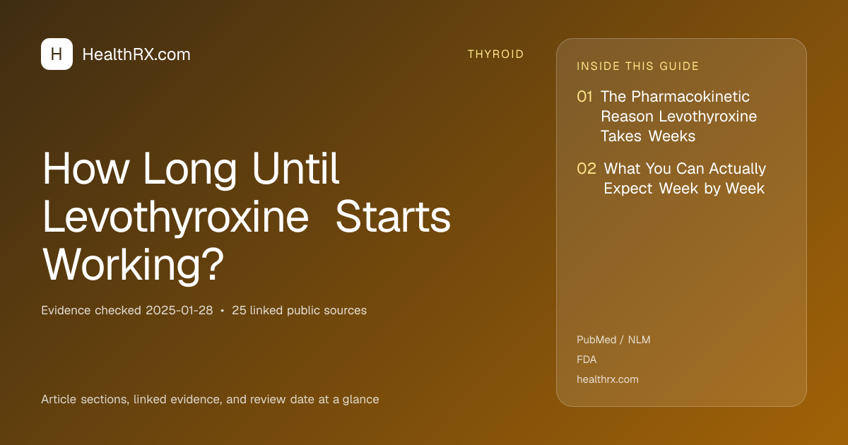Evidence overview for thyroid: How Long Until Levothyroxine Starts Working?