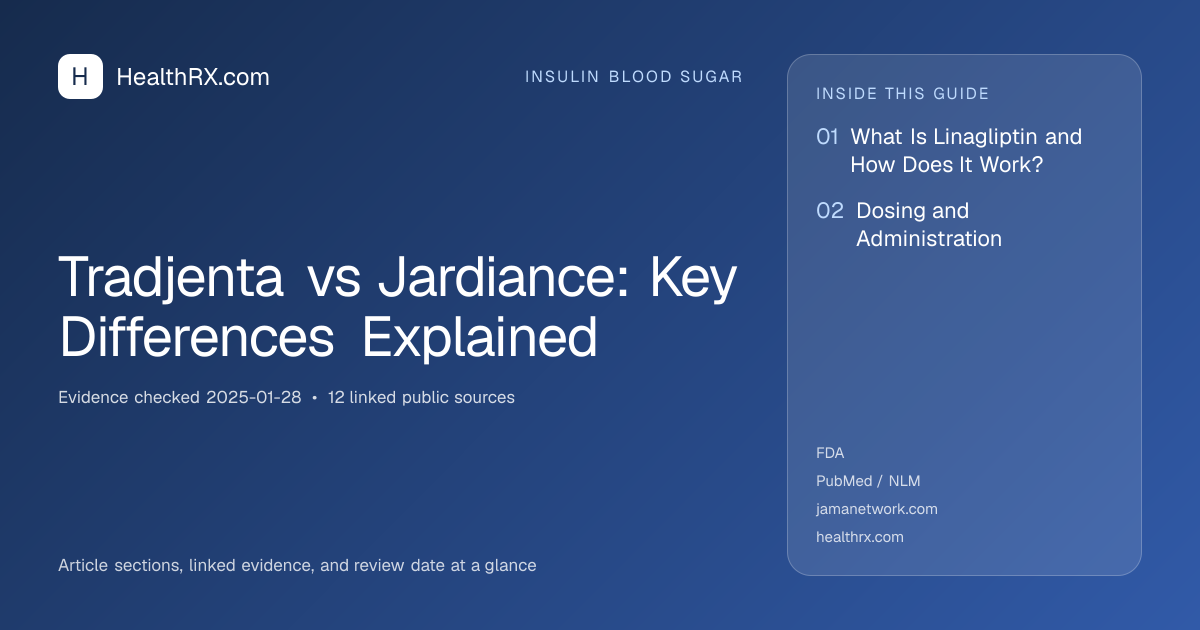 Evidence overview for Tradjenta vs Jardiance: Key Differences Explained