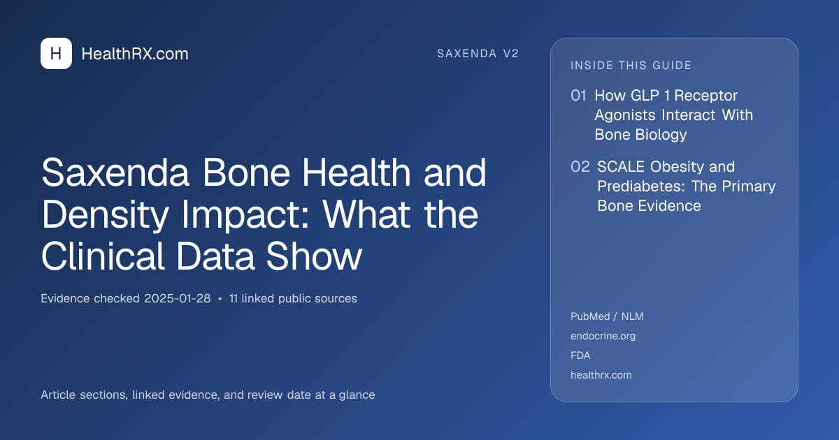Evidence overview for Saxenda Bone Health and Density Impact: What the Clinical Data Show