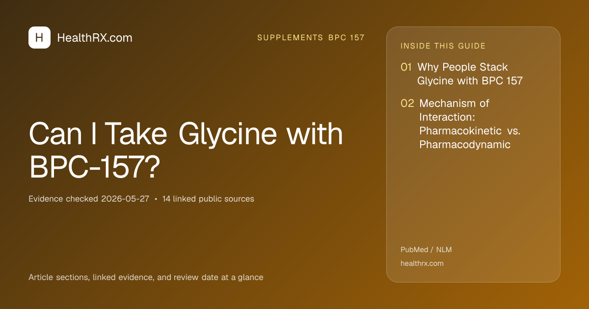 Evidence overview for Can I Take Glycine with BPC-157?