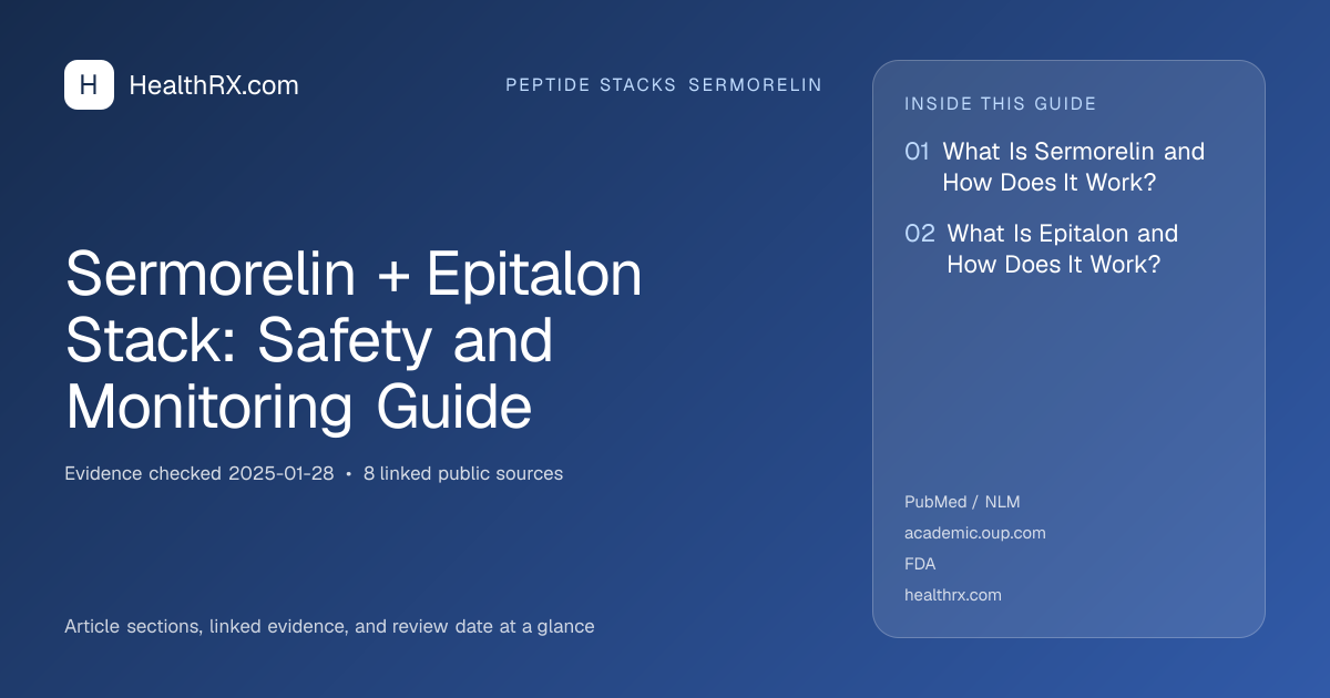 Evidence overview for Sermorelin + Epitalon Stack: Safety and Monitoring Guide