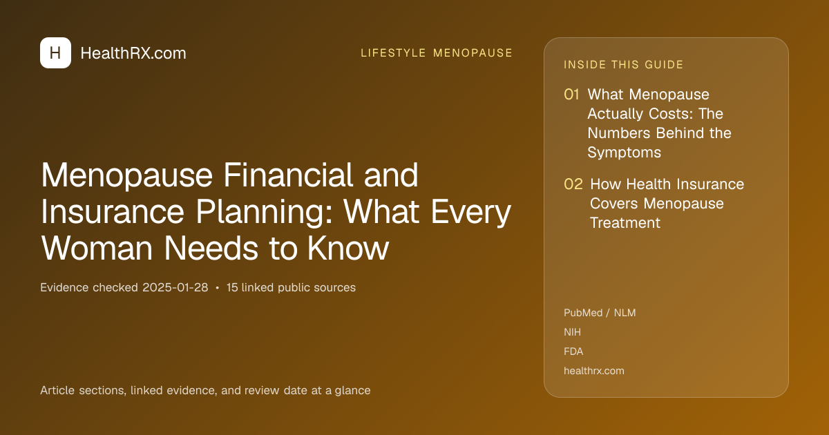 Evidence overview for Menopause Financial and Insurance Planning: What Every Woman Needs to Know