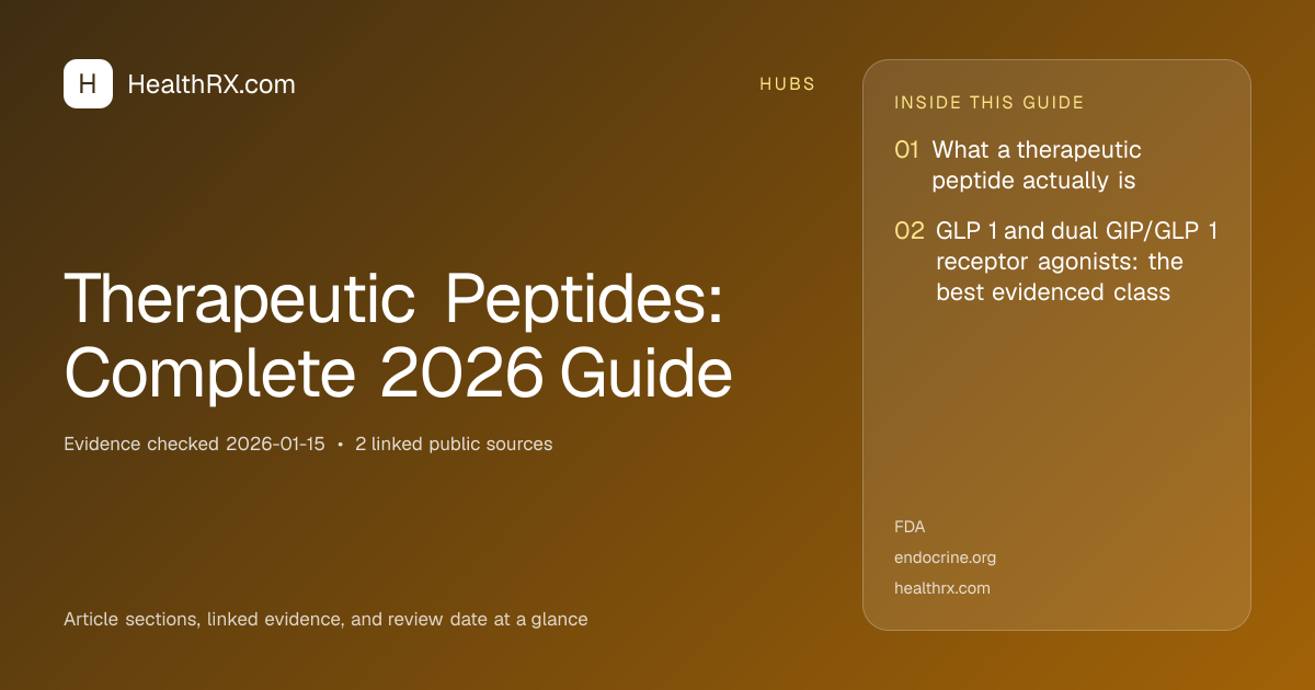 Evidence overview for Therapeutic Peptides: Complete 2026 Guide