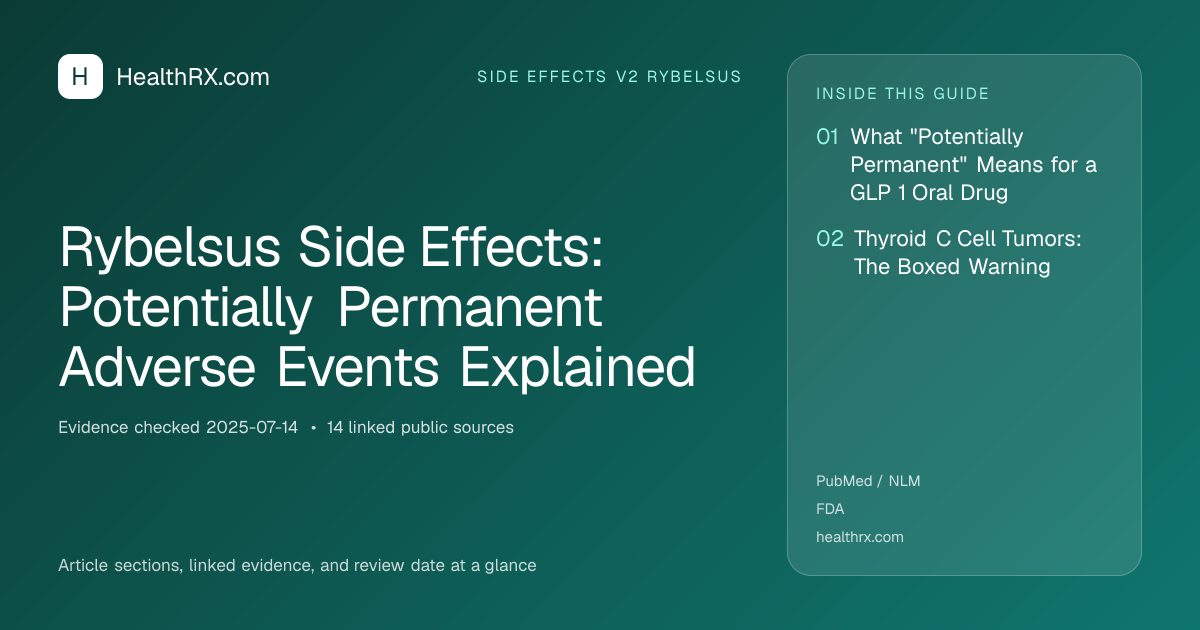 Evidence overview for Rybelsus Side Effects: Potentially Permanent Adverse Events Explained