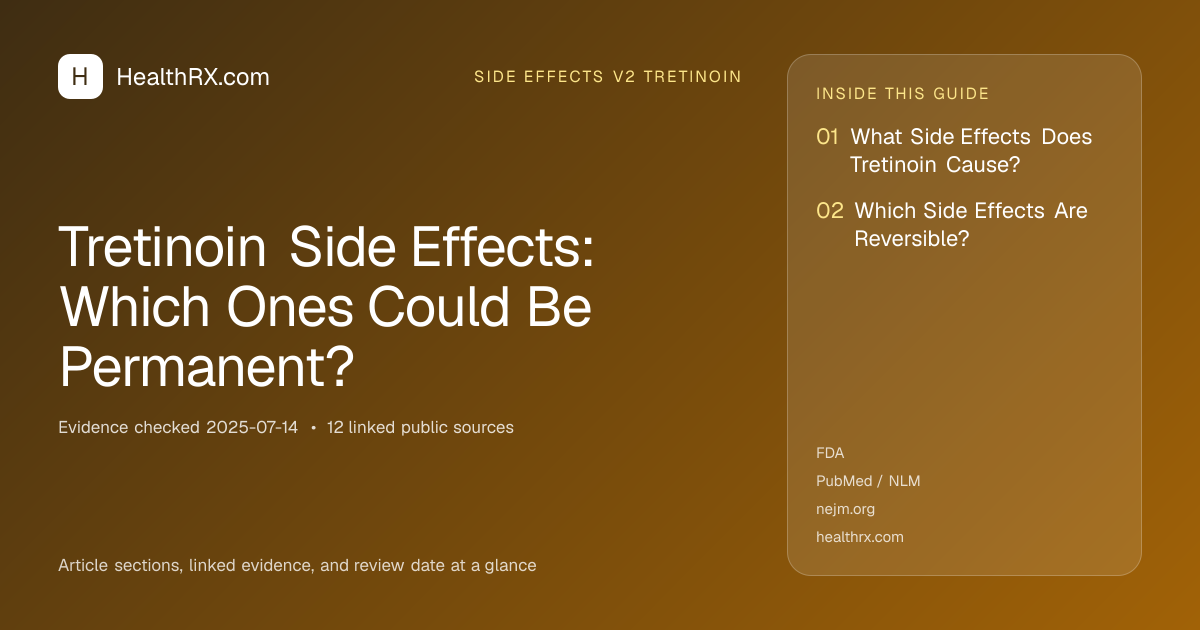 Evidence overview for Tretinoin Side Effects: Which Ones Could Be Permanent?