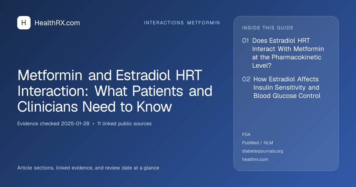Evidence overview for Metformin and Estradiol HRT Interaction: What Patients and Clinicians Need to Know
