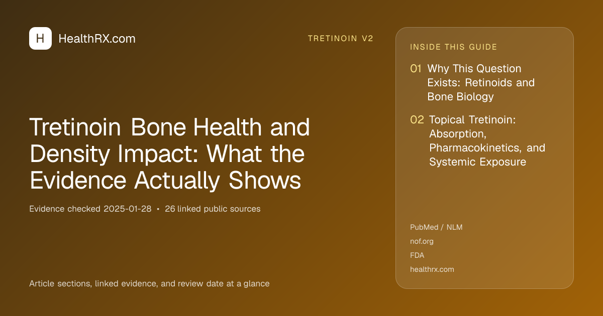 Evidence overview for tretinoin v2: Tretinoin Bone Health and Density Impact: What the Evidence Actually Shows