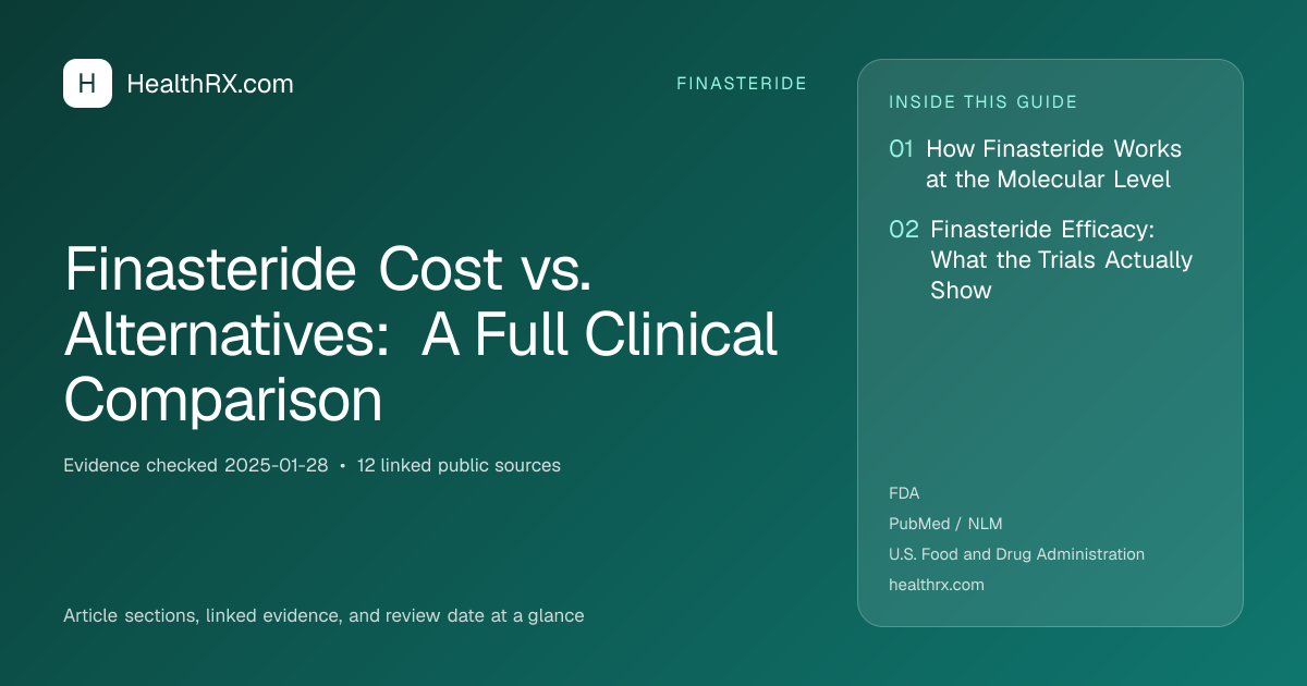 Evidence overview for Finasteride Cost vs. Alternatives: A Full Clinical Comparison