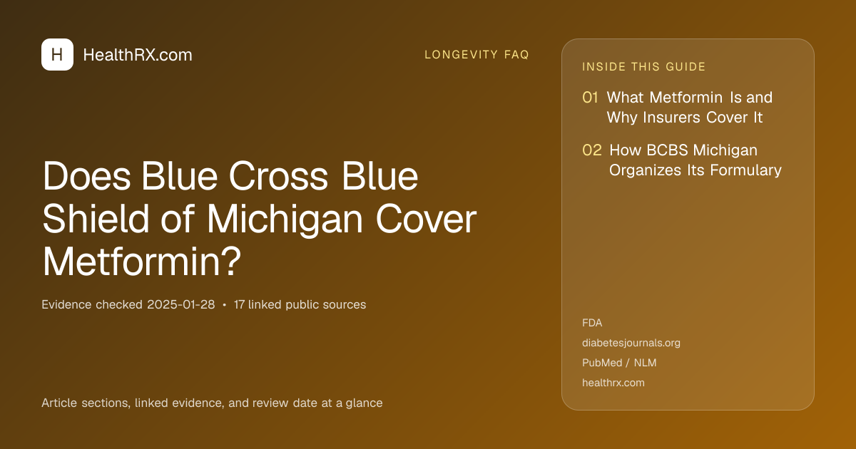 Evidence overview for Does Blue Cross Blue Shield of Michigan Cover Metformin?