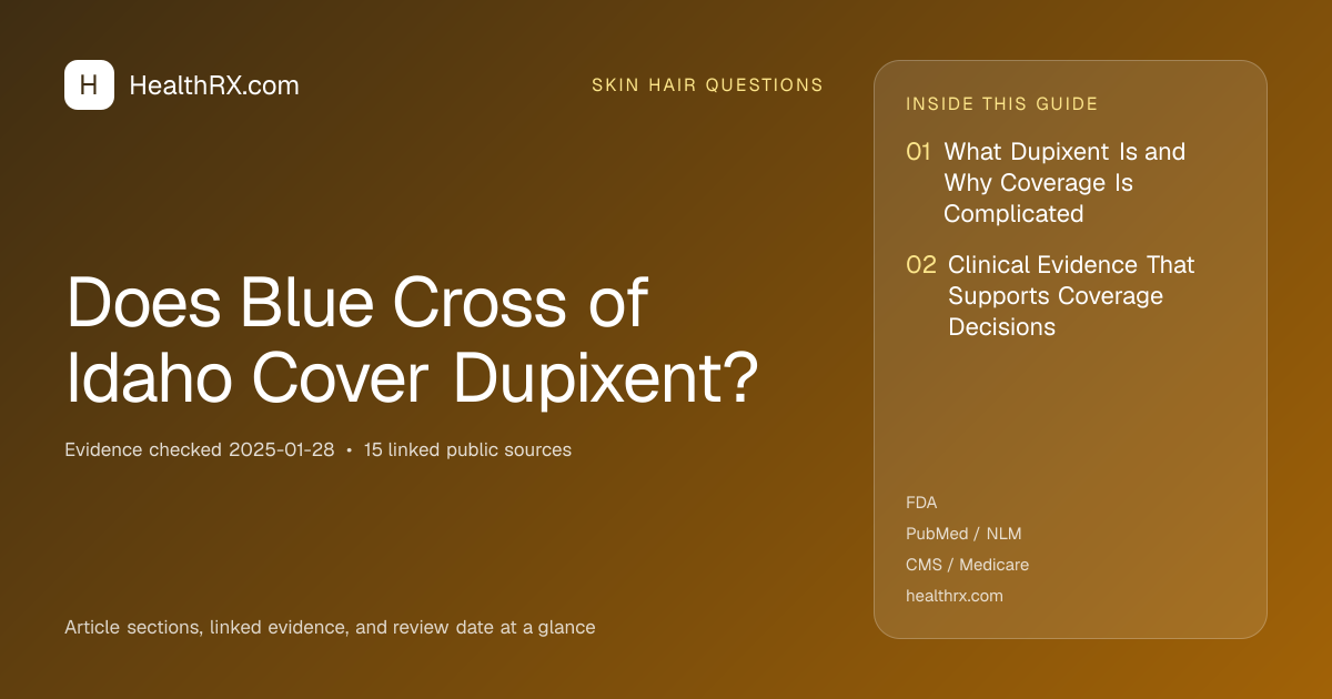 Evidence overview for Does Blue Cross of Idaho Cover Dupixent?
