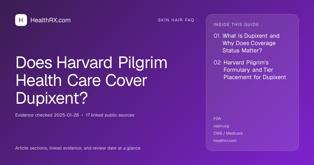 Evidence overview for Does Harvard Pilgrim Health Care Cover Dupixent?