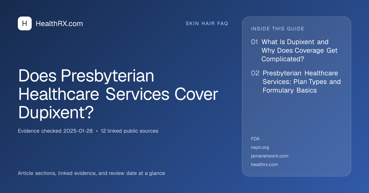 Evidence overview for Does Presbyterian Healthcare Services Cover Dupixent?