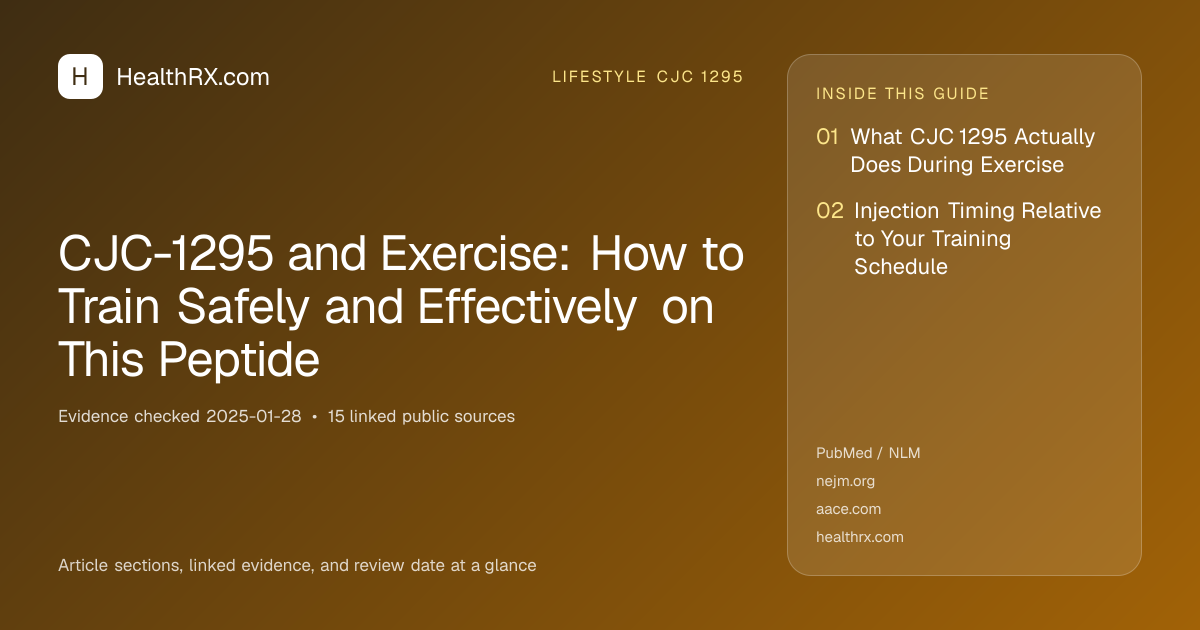 Evidence overview for CJC-1295 and Exercise: How to Train Safely and Effectively on This Peptide