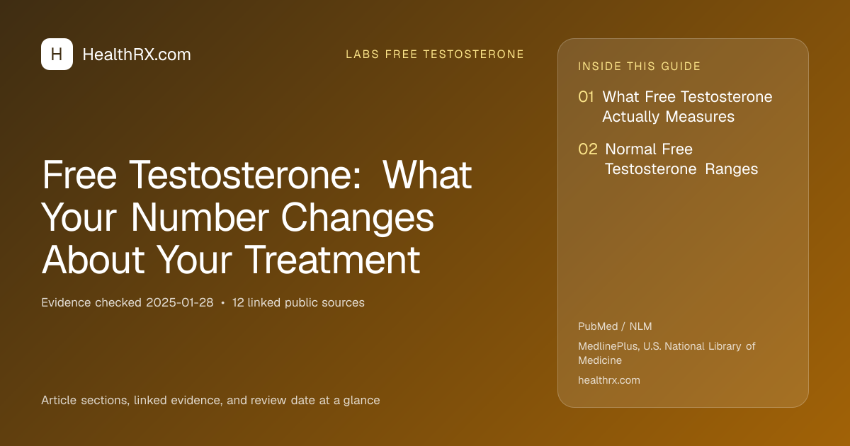 Evidence overview for Free Testosterone: What Your Number Changes About Your Treatment
