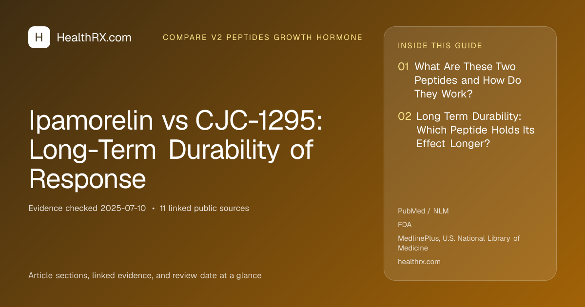 Evidence overview for Ipamorelin vs CJC-1295: Long-Term Durability of Response