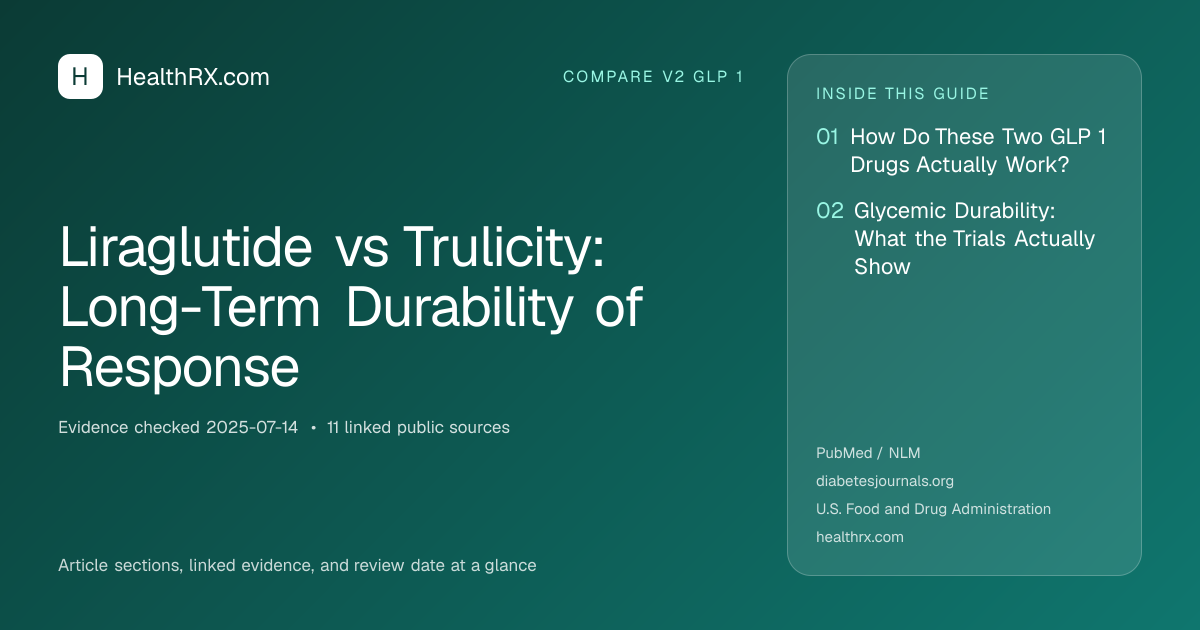 Evidence overview for Liraglutide vs Trulicity: Long-Term Durability of Response