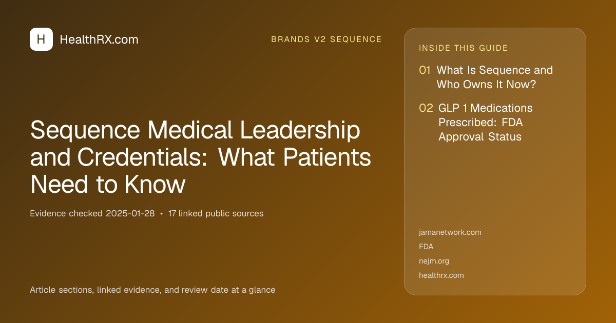 Evidence overview for Sequence Medical Leadership and Credentials: What Patients Need to Know