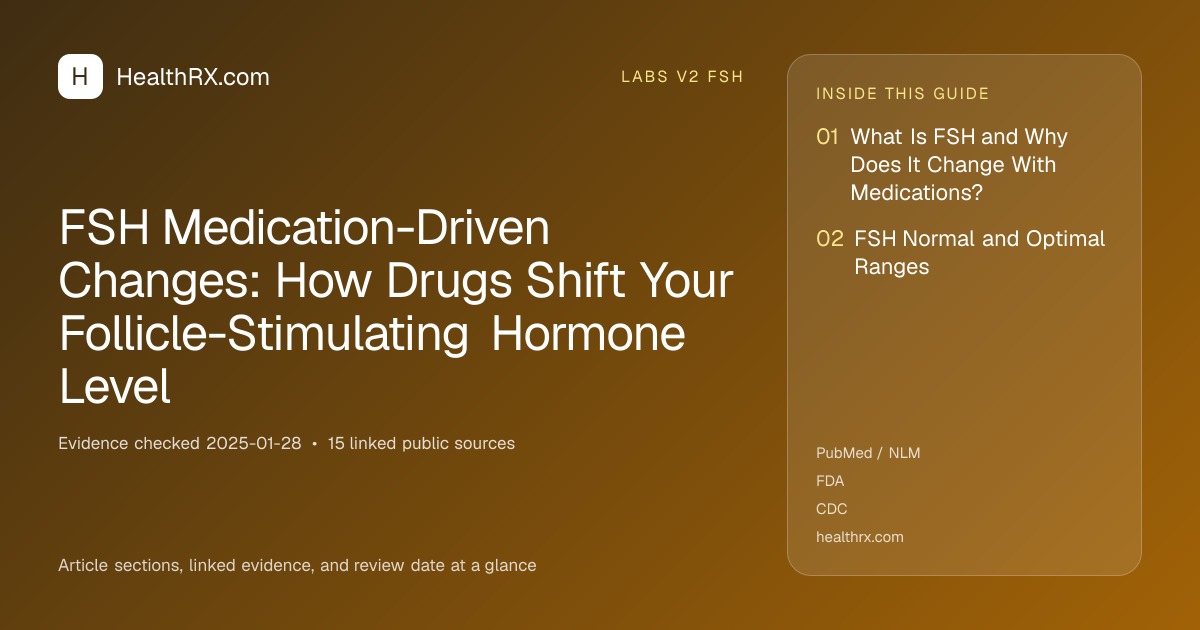 Evidence overview for FSH Medication-Driven Changes: How Drugs Shift Your Follicle-Stimulating Hormone Level