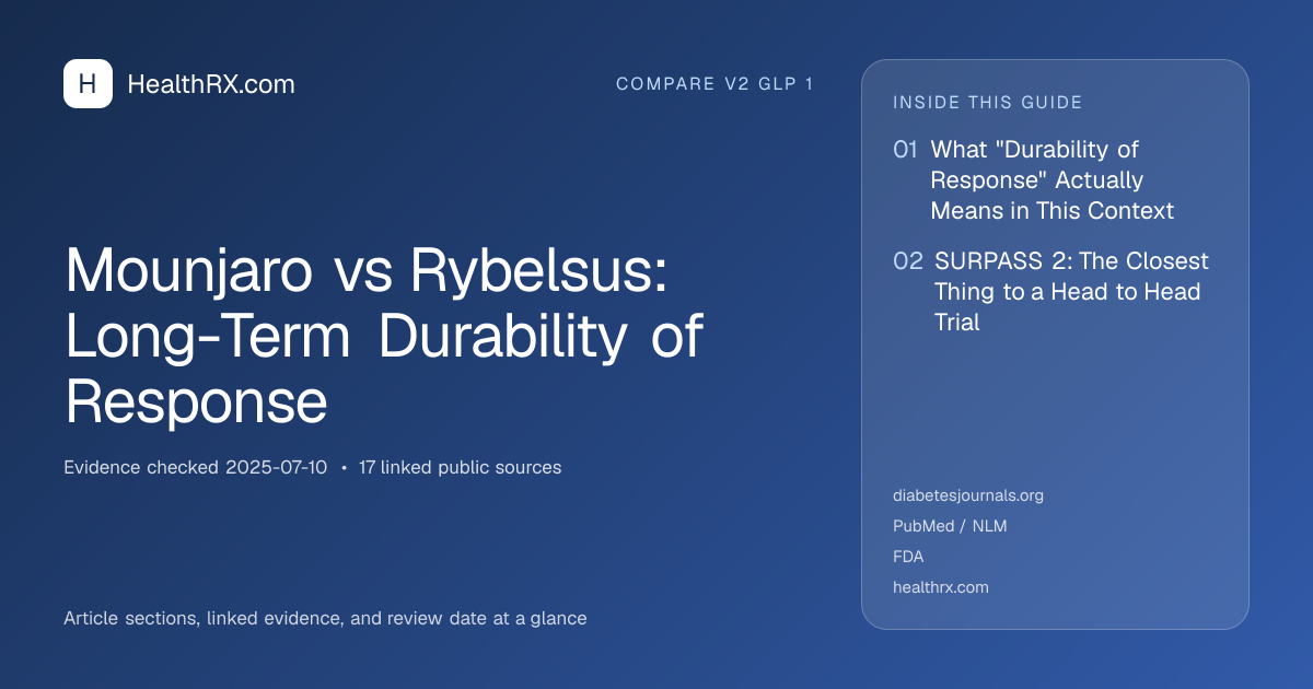 Evidence overview for Mounjaro vs Rybelsus: Long-Term Durability of Response