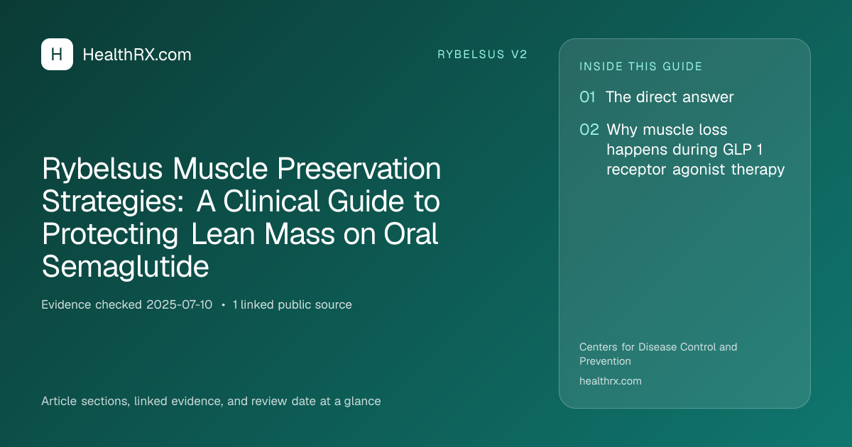 Evidence overview for Rybelsus Muscle Preservation Strategies: A Clinical Guide to Protecting Lean Mass on Oral Semaglutide