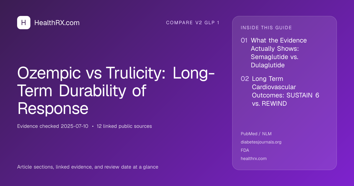 Evidence overview for Ozempic vs Trulicity: Long-Term Durability of Response