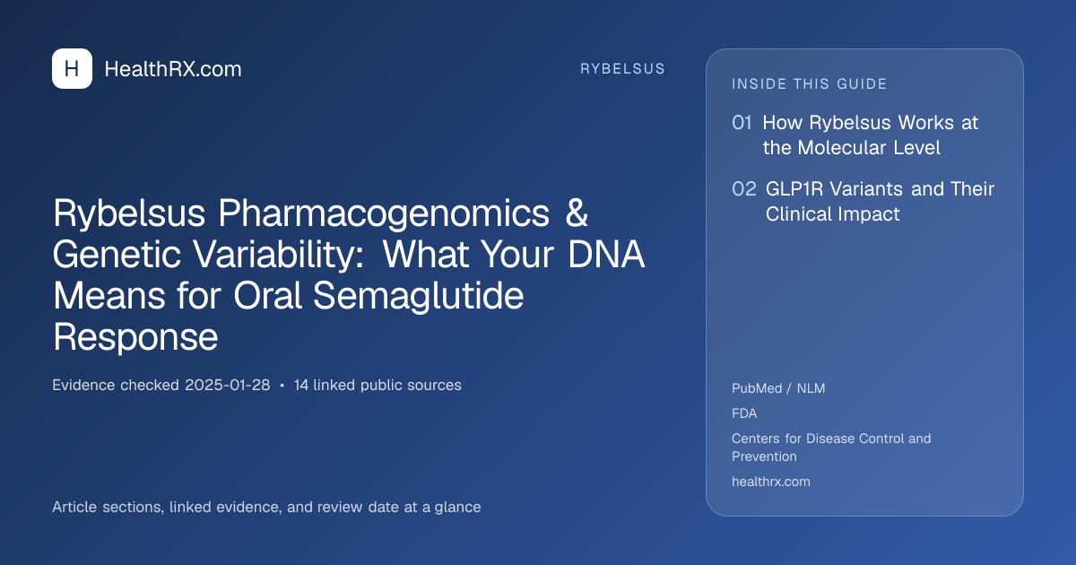 Evidence overview for Rybelsus Pharmacogenomics & Genetic Variability: What Your DNA Means for Oral Semaglutide Response