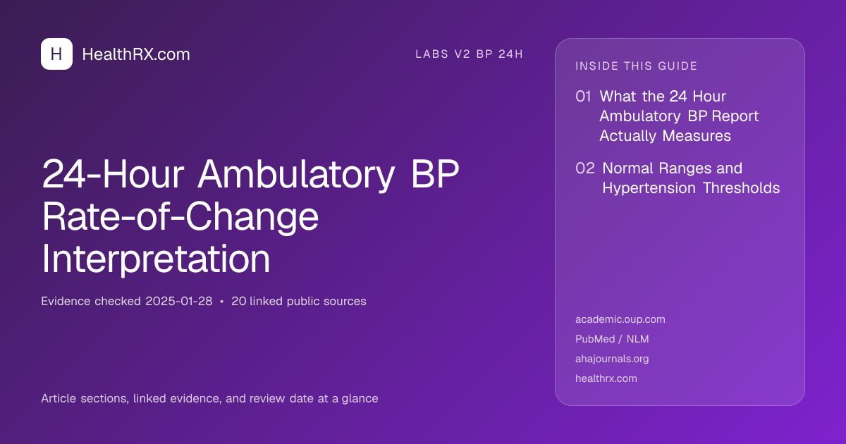 Evidence overview for 24-Hour Ambulatory BP Rate-of-Change Interpretation