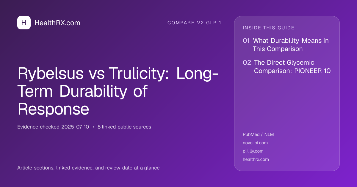 Evidence overview for Rybelsus vs Trulicity: Long-Term Durability of Response