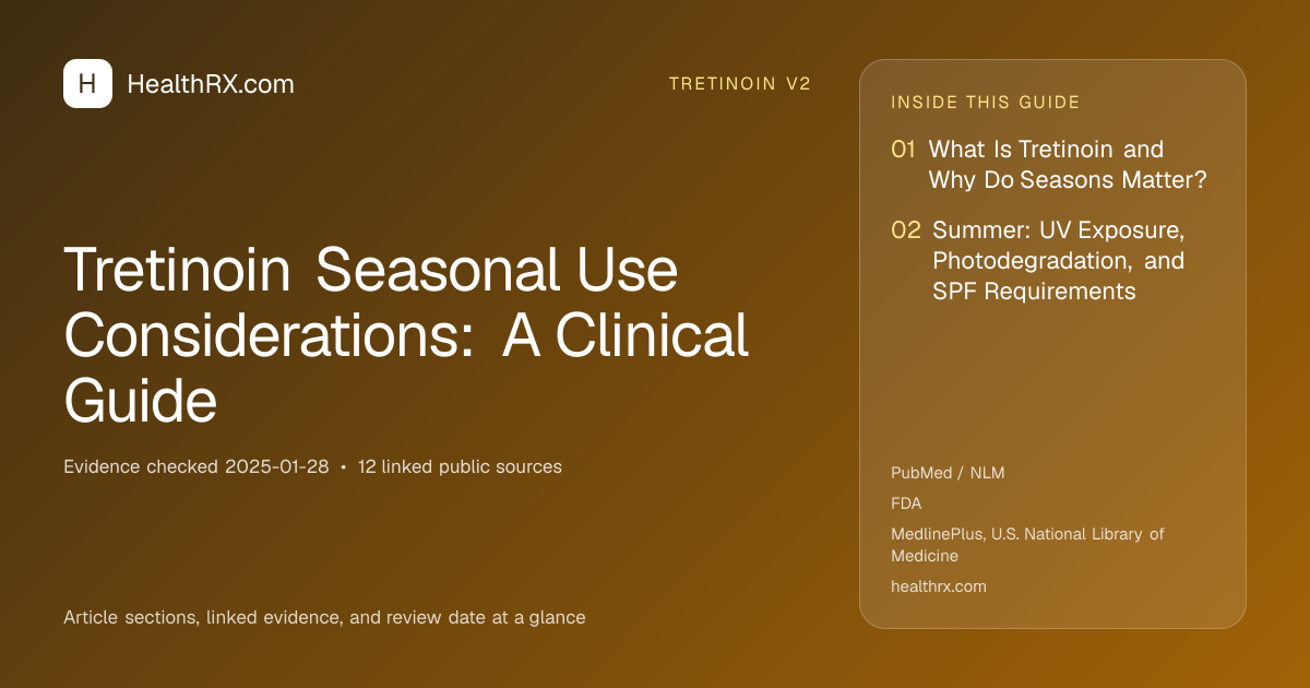 Evidence overview for tretinoin v2: Tretinoin Seasonal Use Considerations: A Clinical Guide