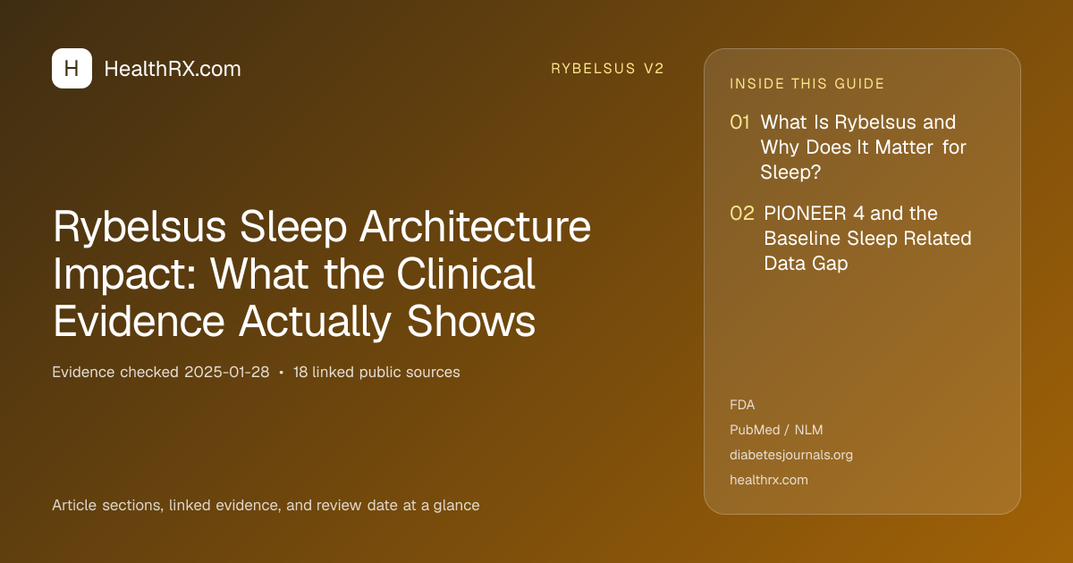 Evidence overview for Rybelsus Sleep Architecture Impact: What the Clinical Evidence Actually Shows