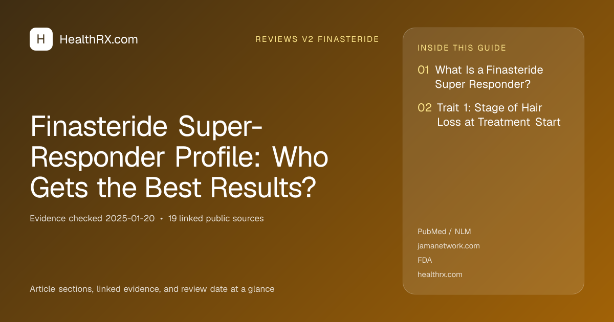 Evidence overview for reviews v2 finasteride: Finasteride Super-Responder Profile: Who Gets the Best Results?