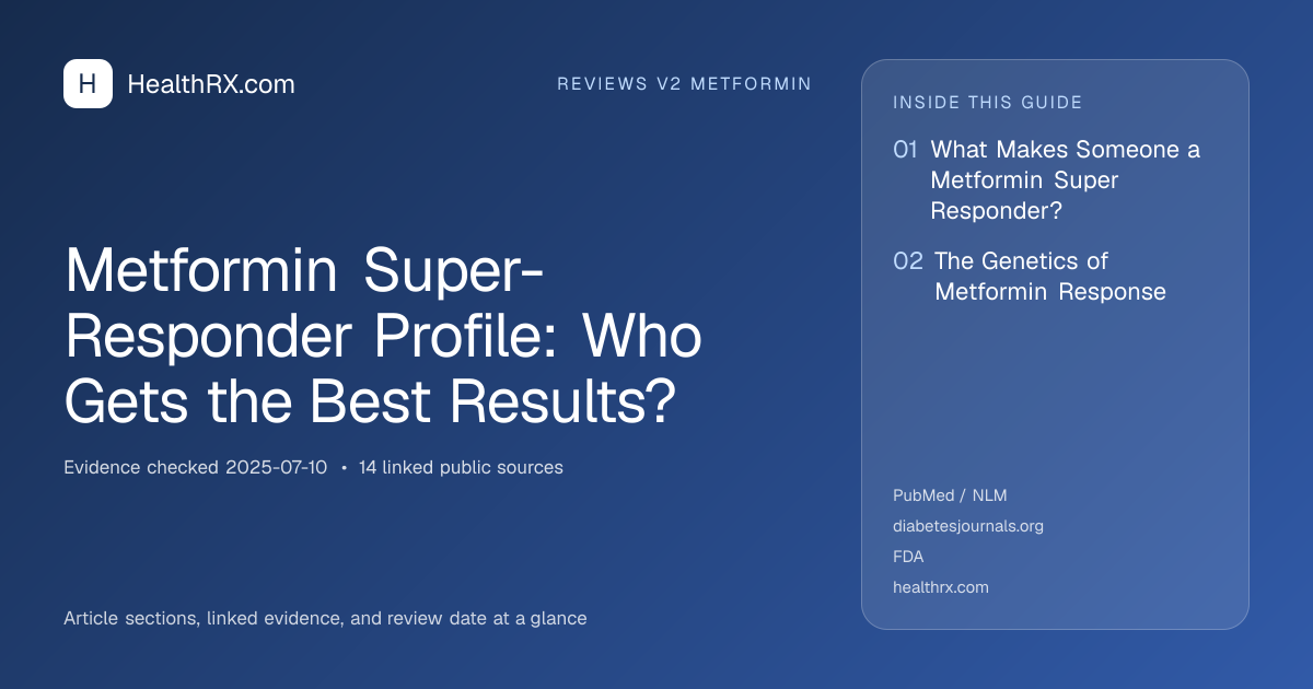 Evidence overview for reviews v2 metformin: Metformin Super-Responder Profile: Who Gets the Best Results?