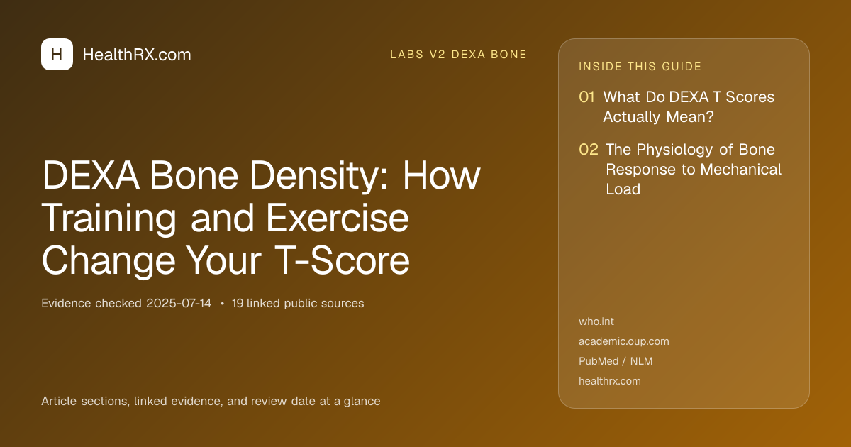 Evidence overview for DEXA Bone Density: How Training and Exercise Change Your T-Score
