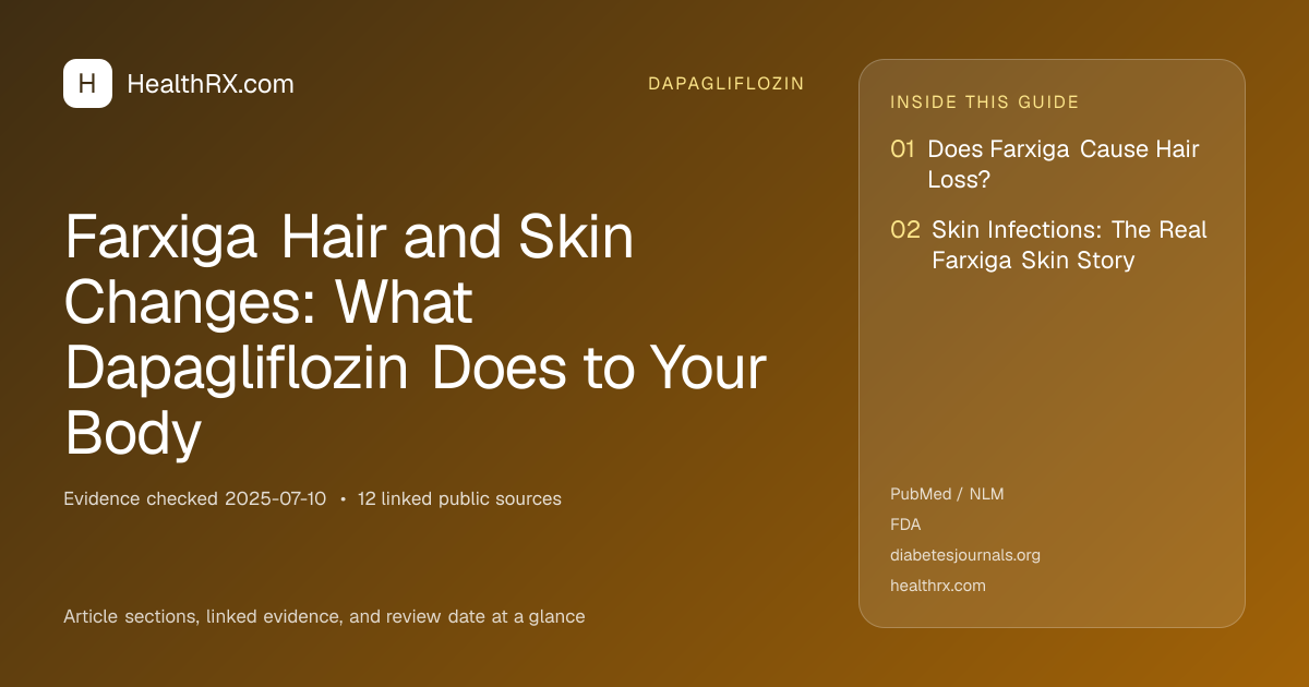 Evidence overview for dapagliflozin: Farxiga Hair and Skin Changes: What Dapagliflozin Does to Your Body