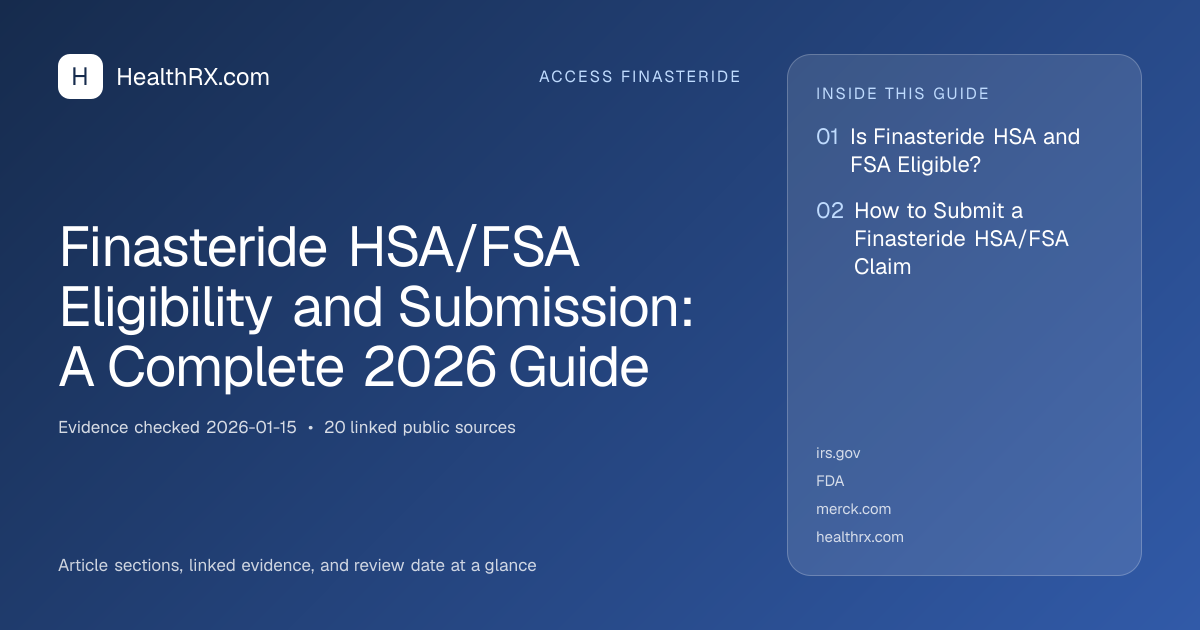 Evidence overview for Finasteride HSA/FSA Eligibility and Submission: A Complete 2026 Guide