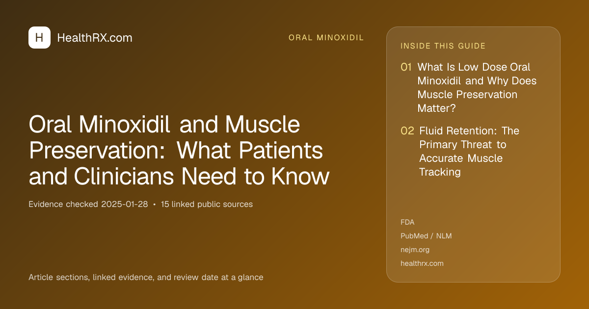 Evidence overview for Oral Minoxidil and Muscle Preservation: What Patients and Clinicians Need to Know