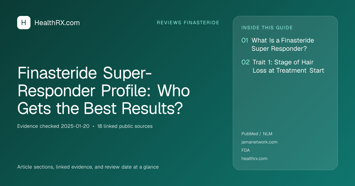 Evidence overview for reviews finasteride: Finasteride Super-Responder Profile: Who Gets the Best Results?