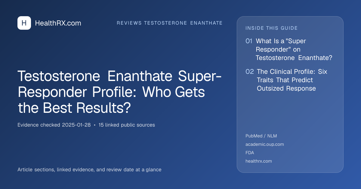 Evidence overview for Testosterone Enanthate Super-Responder Profile: Who Gets the Best Results?