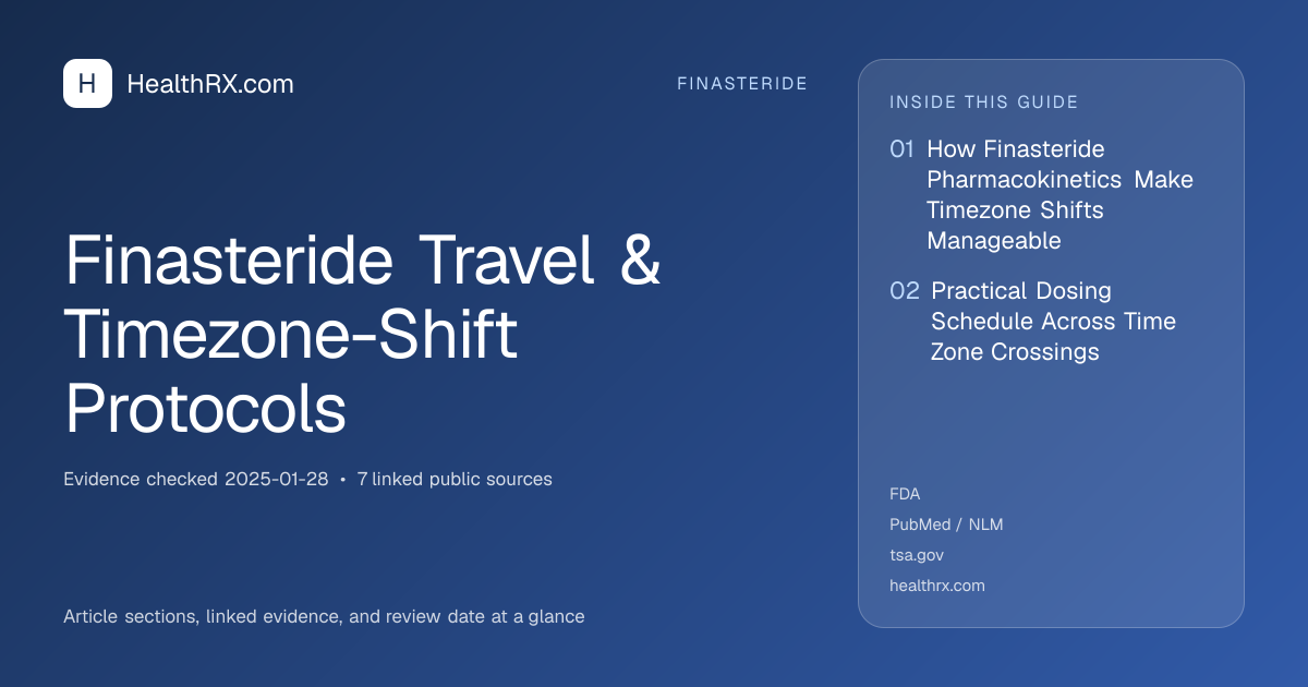 Evidence overview for finasteride: Finasteride Travel & Timezone-Shift Protocols