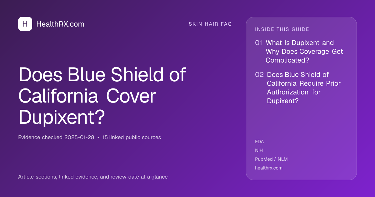 Evidence overview for Does Blue Shield of California Cover Dupixent?