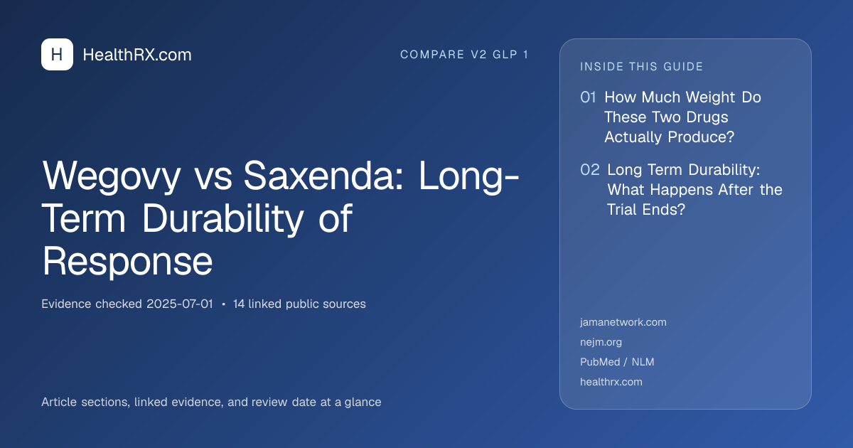 Evidence overview for Wegovy vs Saxenda: Long-Term Durability of Response