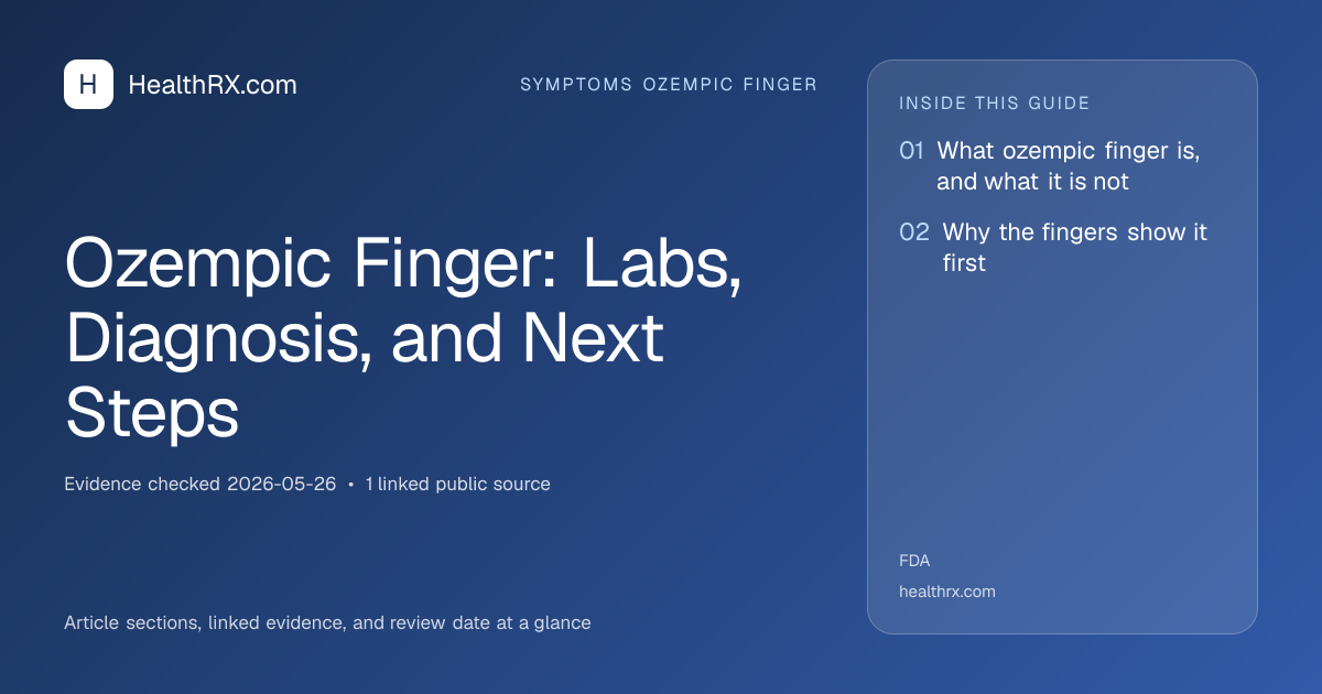 Evidence overview for Ozempic Finger: Labs, Diagnosis, and Next Steps