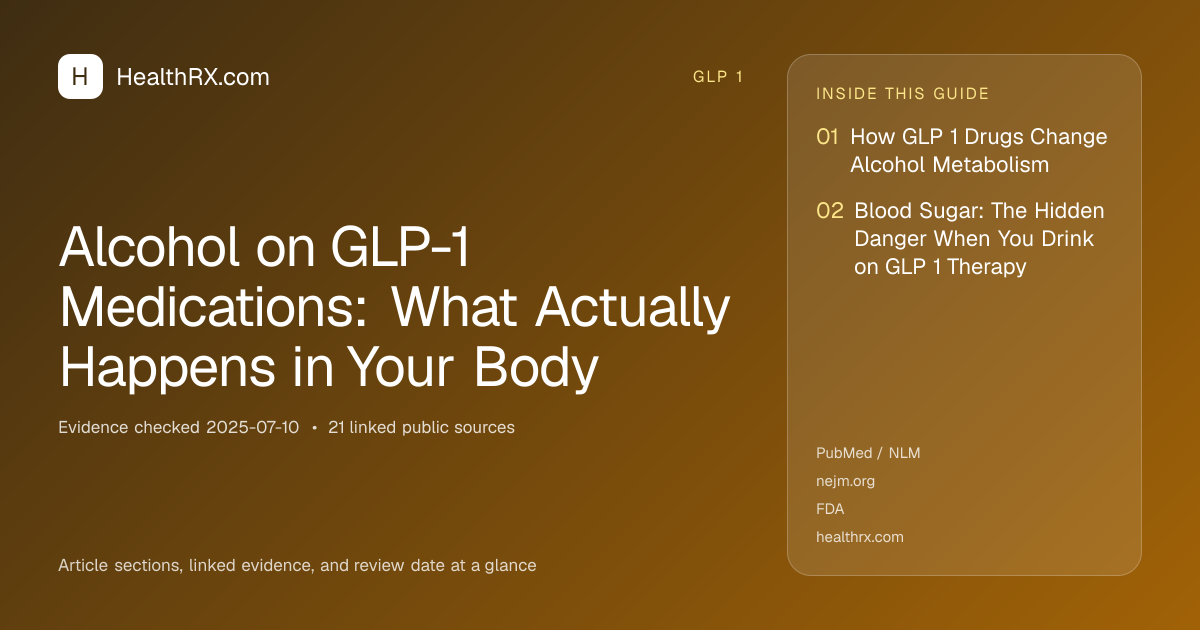 Evidence overview for Alcohol on GLP-1 Medications: What Actually Happens in Your Body